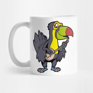 Comic toucan playing banjo Mug